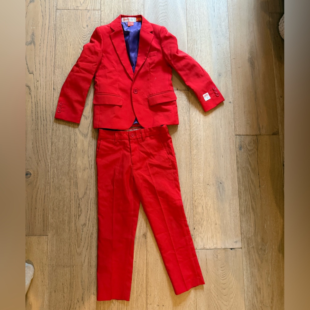 OppoSuits Kids Matching Set in Red
